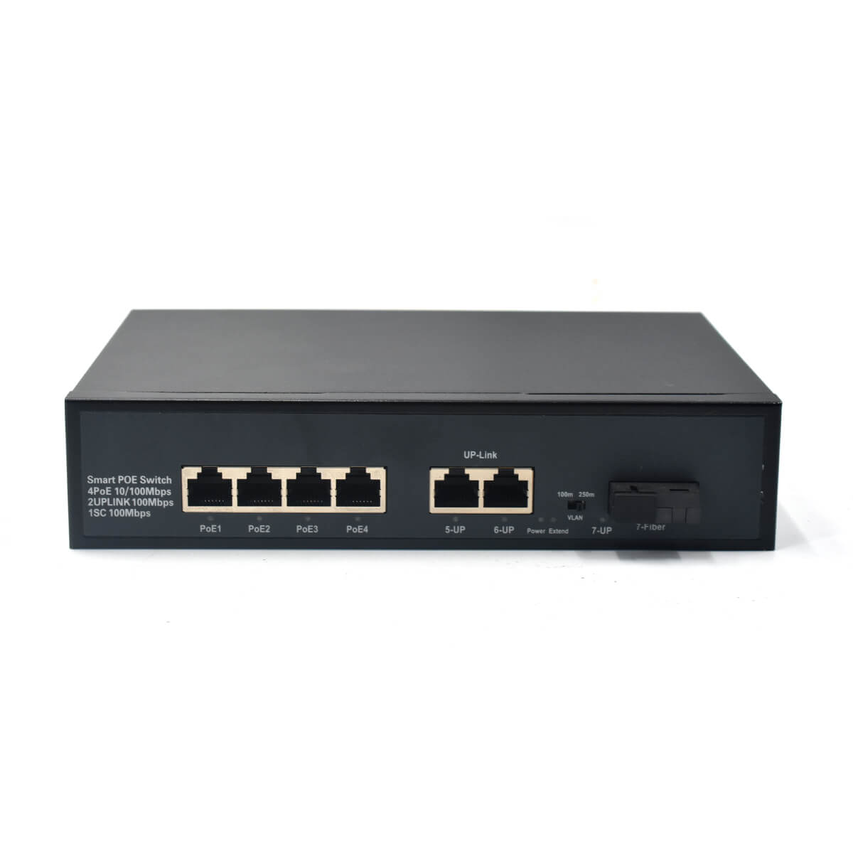 SF421P | Unmanaged 10/100mbps 4 Port PoE Switch with Fiber Uplink