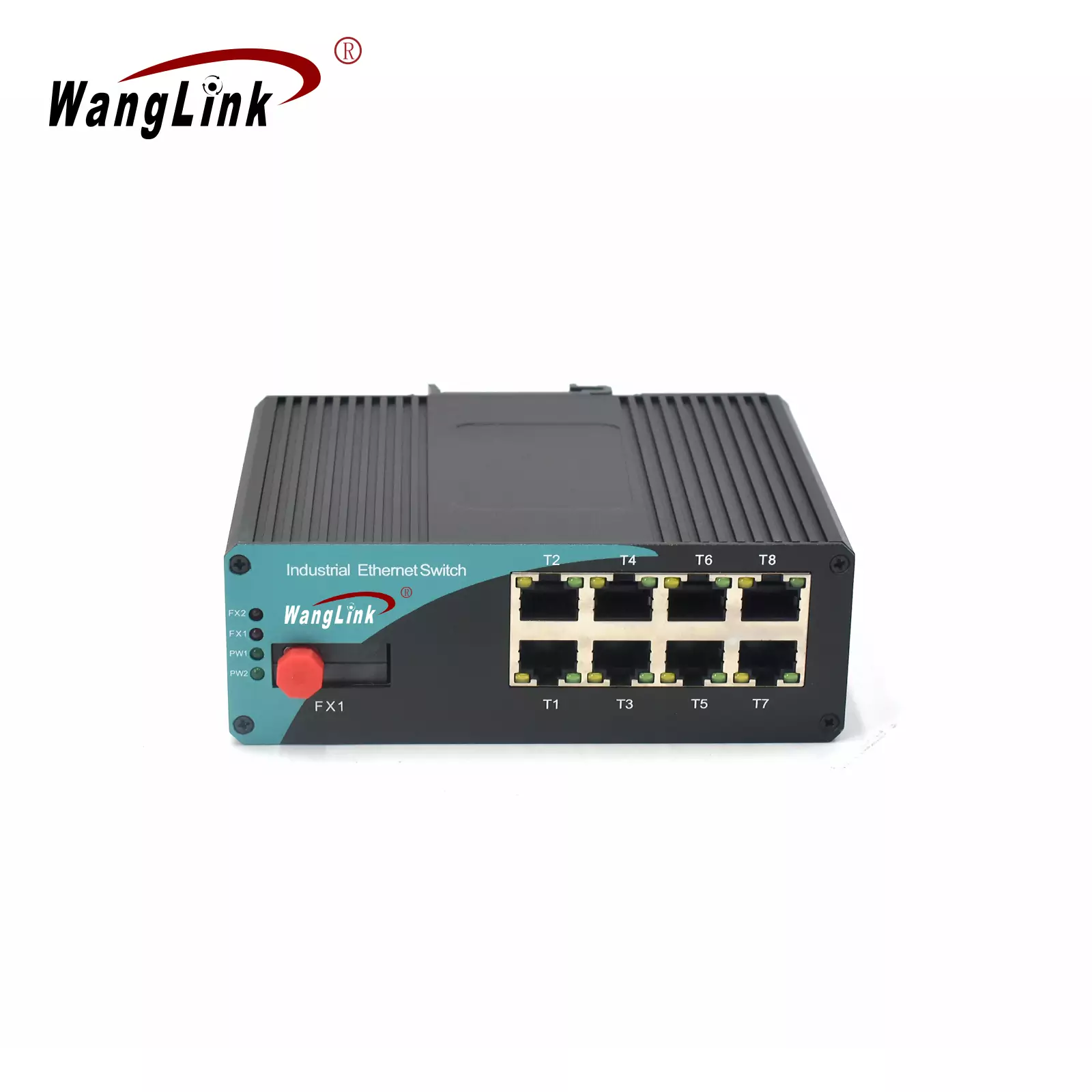 Product gallery: ISF801P | Fast Ethernet 8 Port Industrial Unmanaged Poe Switch