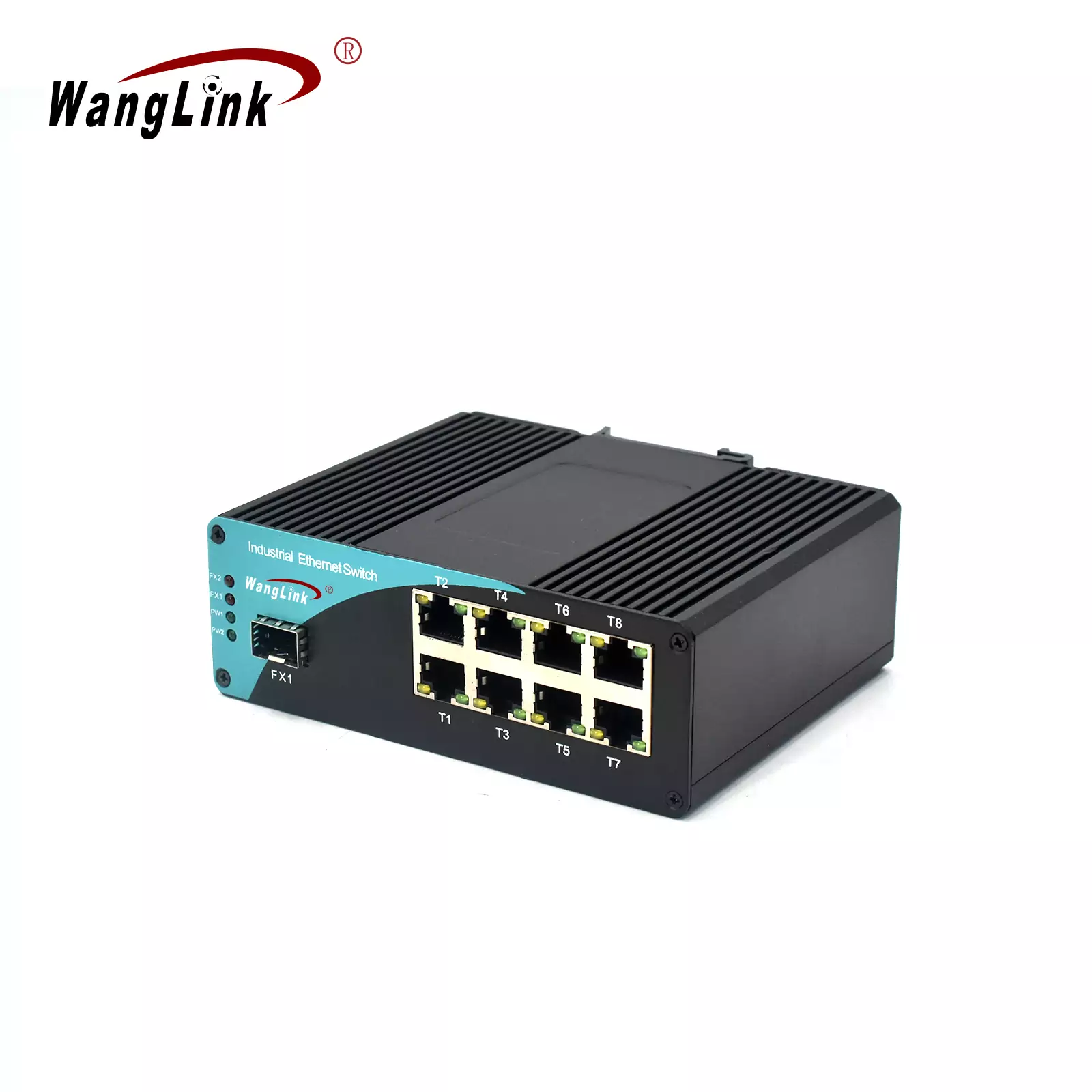 Product gallery: ISF801P | Fast Ethernet 8 Port Industrial Unmanaged Poe Switch