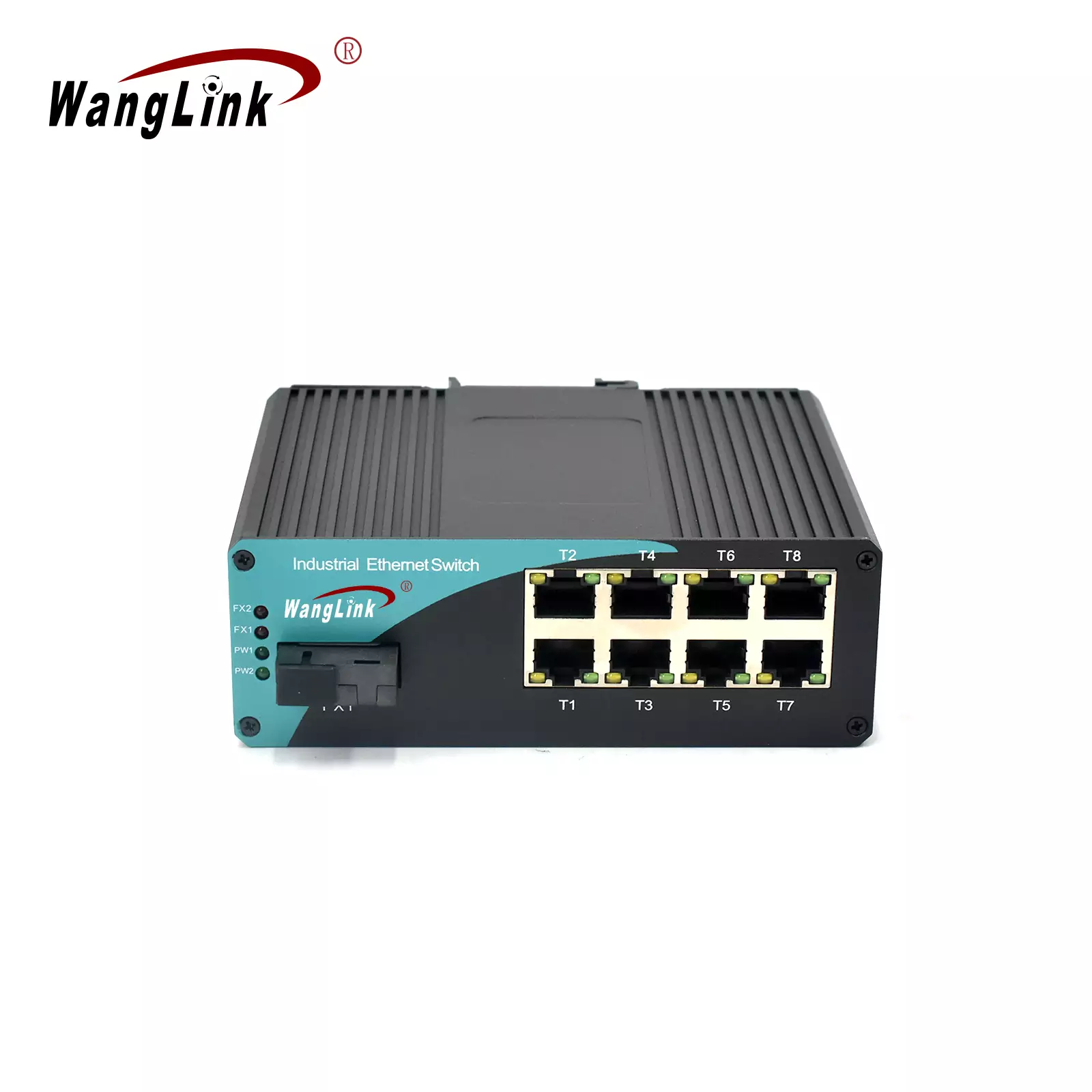 Product gallery: ISF801P | Fast Ethernet 8 Port Industrial Unmanaged Poe Switch