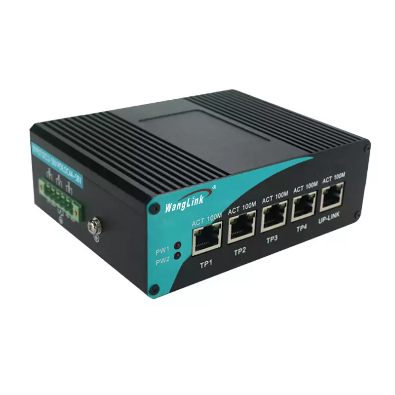 ISF410P | Unmanaged Switch Industrial PoE 5 Port Fast Ethernet