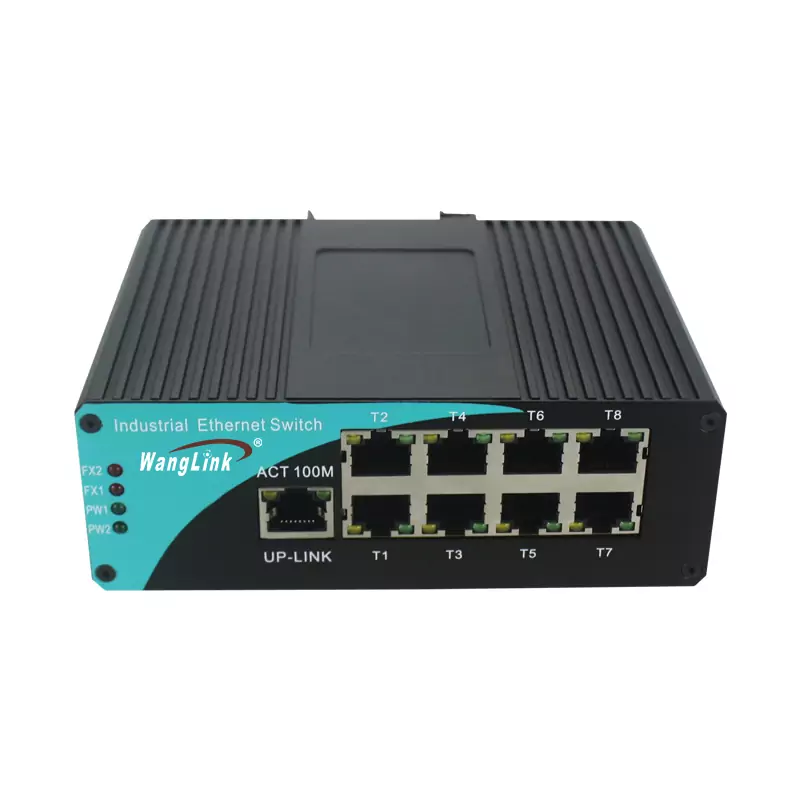 MAIN IMAGE:ISF810P | Unmanaged Industrial PoE Switch 8 Port 1 UPLINK