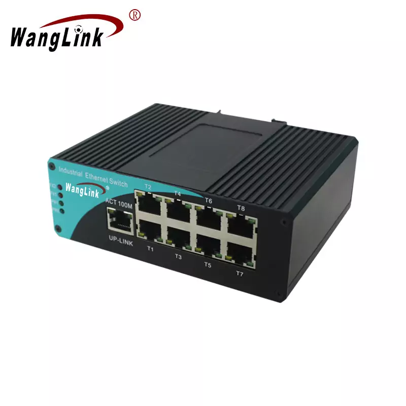 Wanglink174005ISF810P | Unmanaged Industrial PoE Switch 8 Port 1 UPLINK0615 2.4