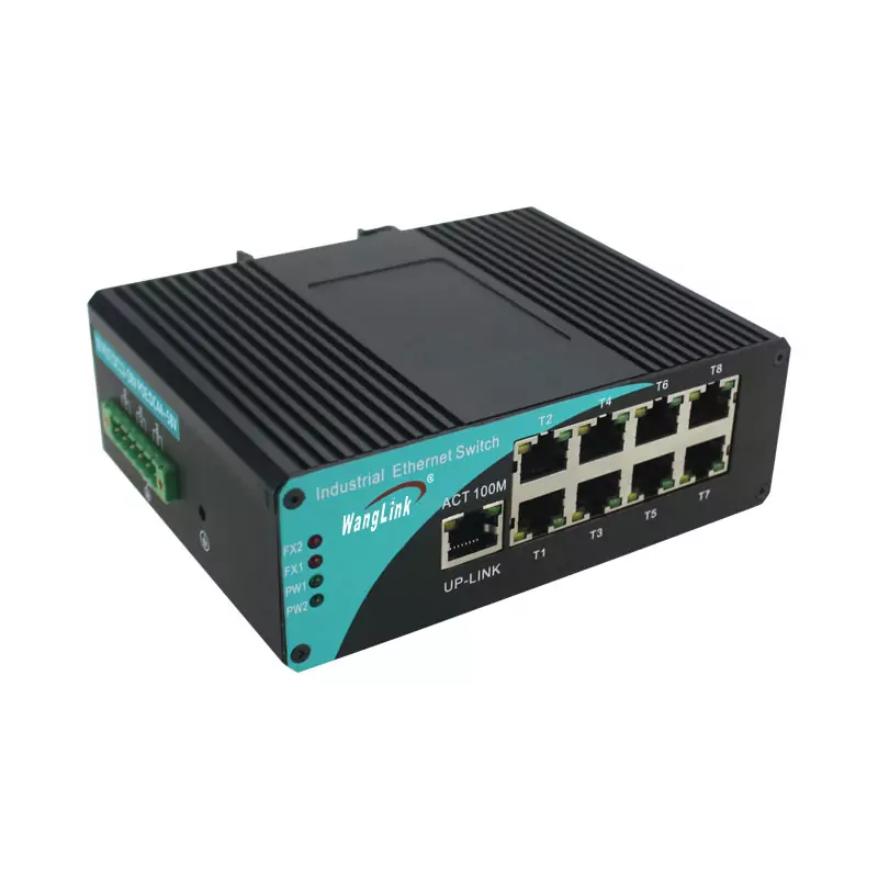 ISF810P | Unmanaged Industrial PoE Switch 8 Port 1 UPLINK