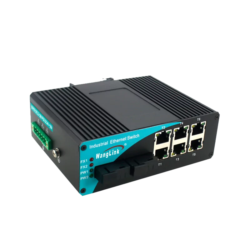 Wanglink1740ISG602P | Gigabit Industrial PoE Switch 6 Port 2 SFP/SC/FC/LC/ST07143 01