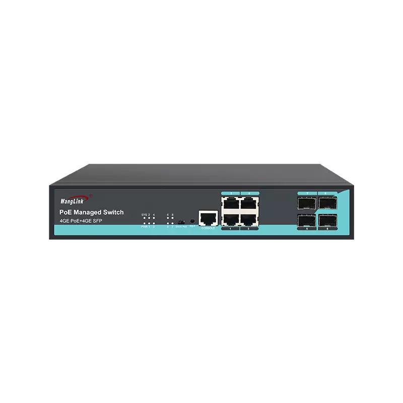 SG404MP | Gigabit Switch Managed PoE 4 Port 4 SFP