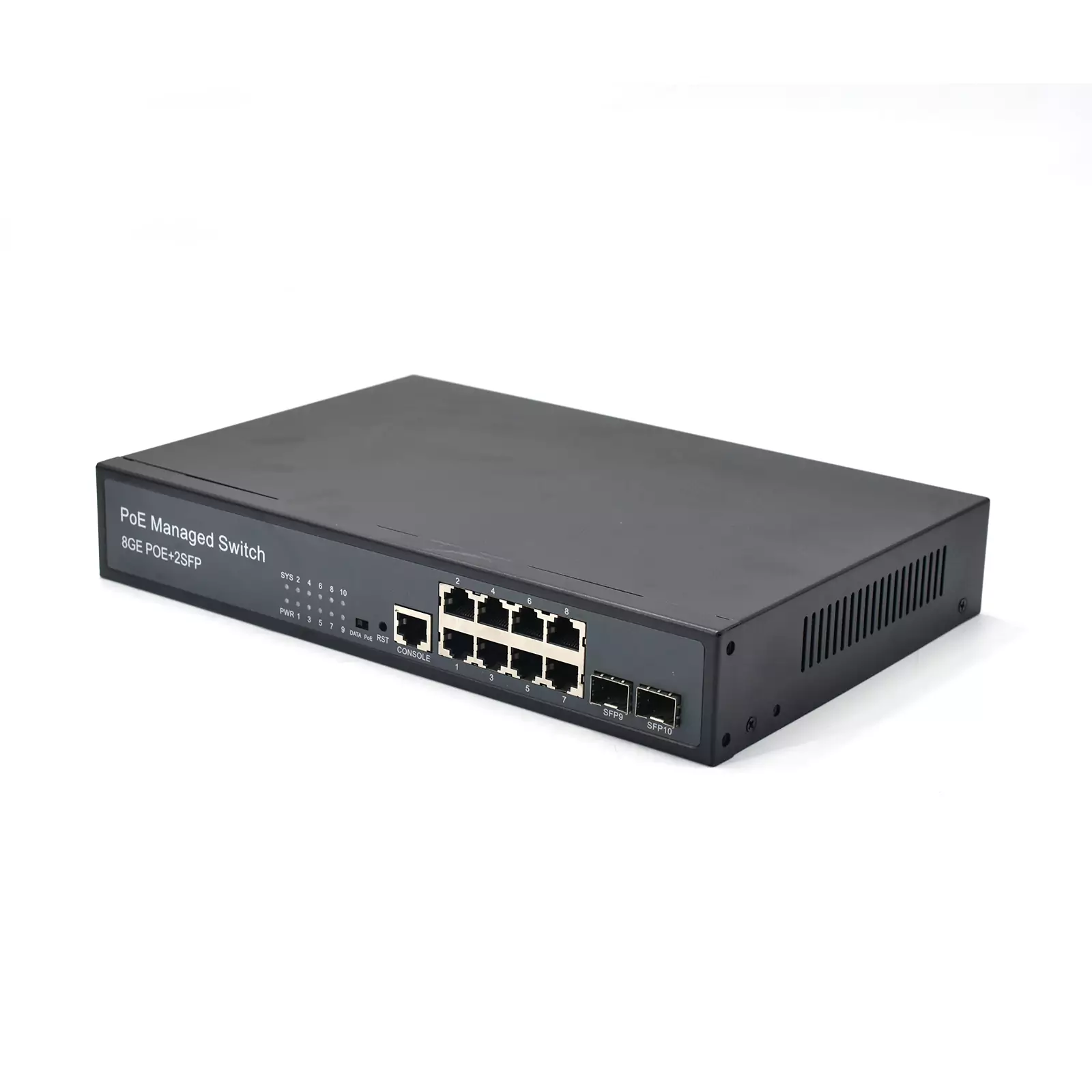 SG802MP | Gigabit Managed Switch PoE 8 Port 2 SFP