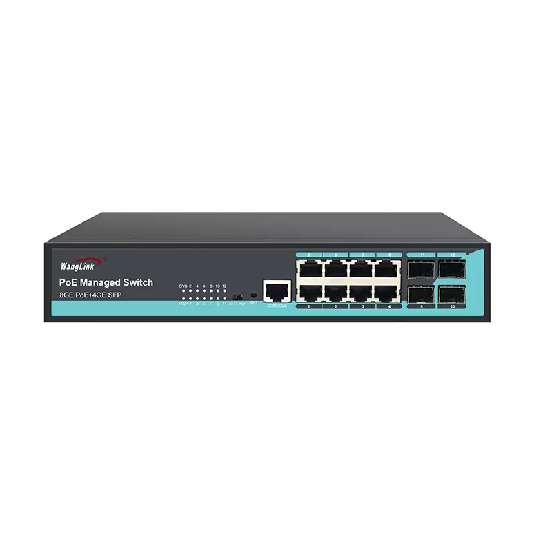 SG804MP | Gigabit PoE Switch Managed 8 Port 4 SFP