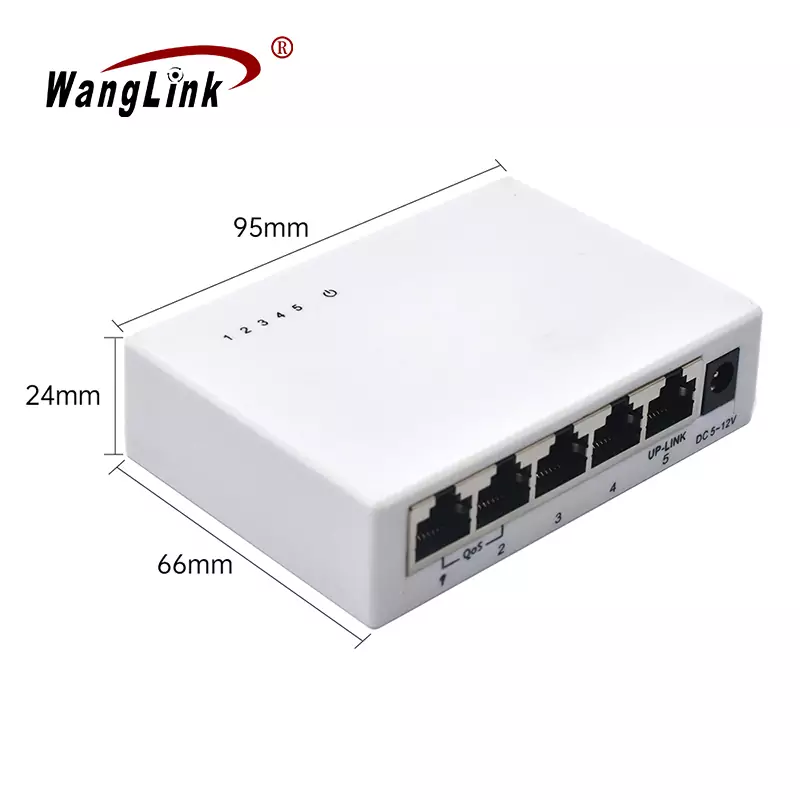 size: SF05S-V2 | Unmanaged fast ethernet switch 5 Port