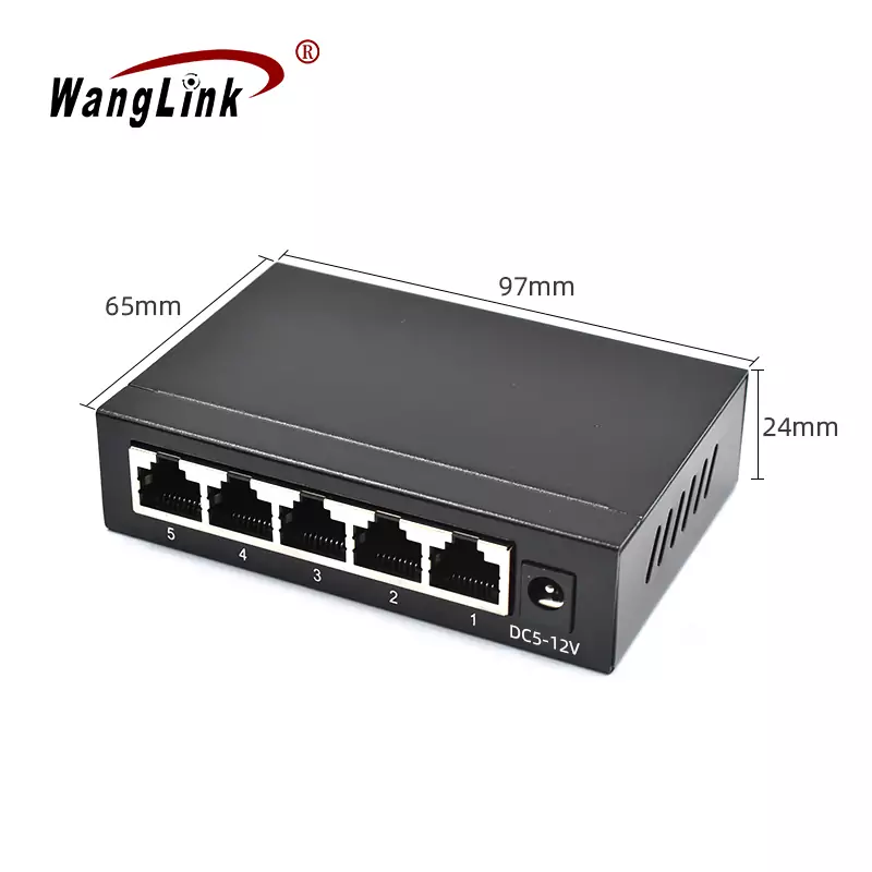 size: SF05T | Unmanaged fast ethernet network switch 5 port