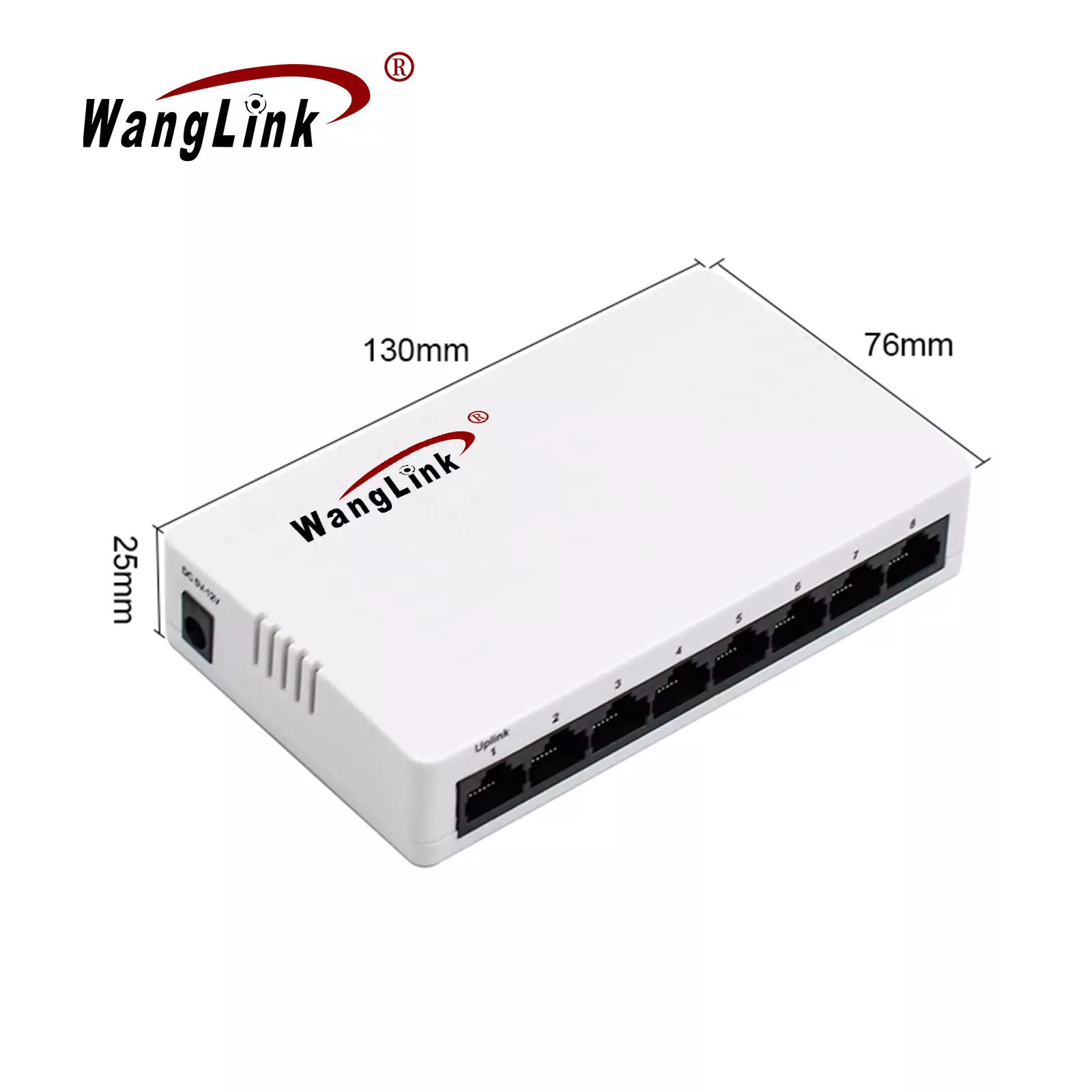 size: SF08S | Unmanaged fast ethernet switch 8 port