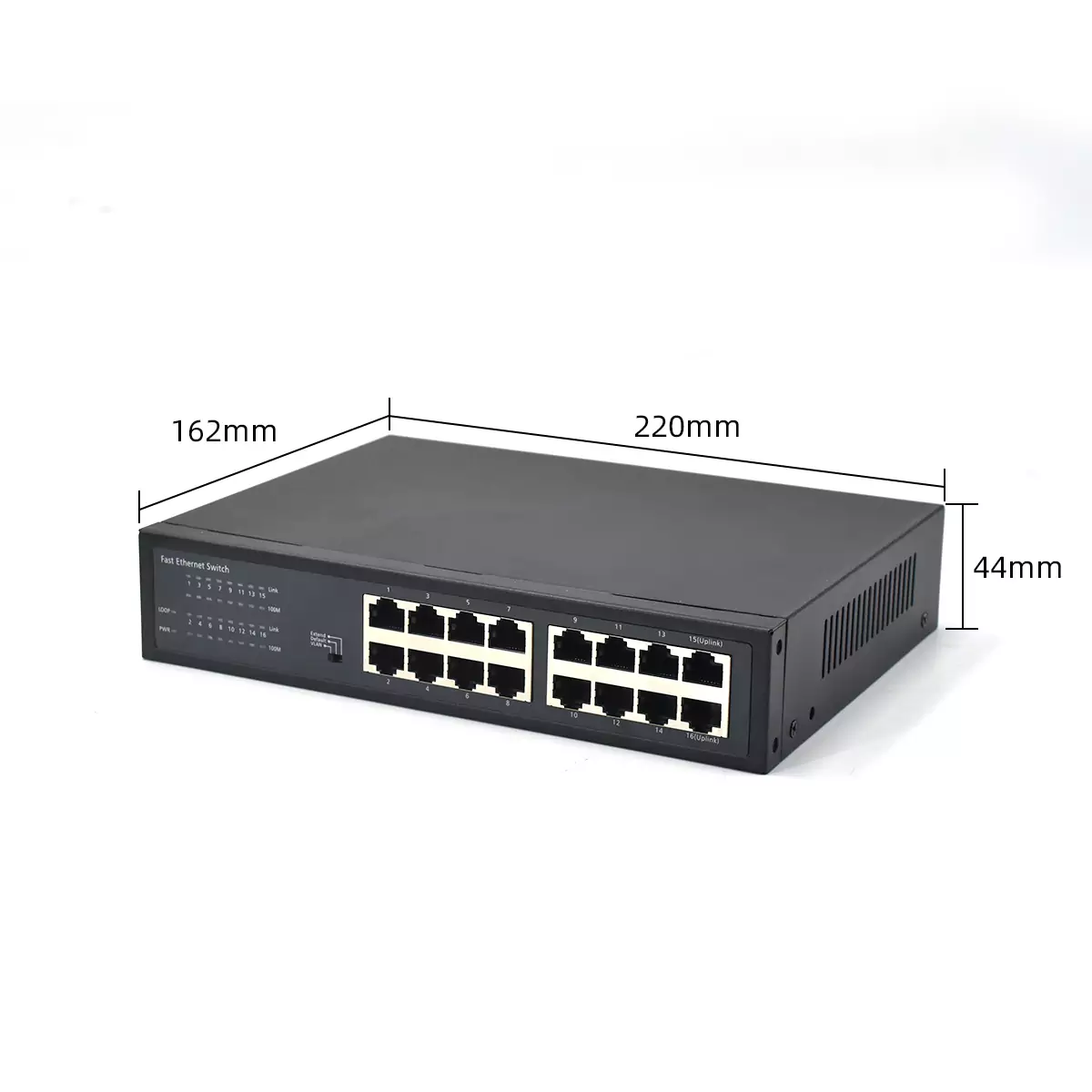 size: SF16-V2 | Fast ethernet Unmanaged 16 port ethernet switch