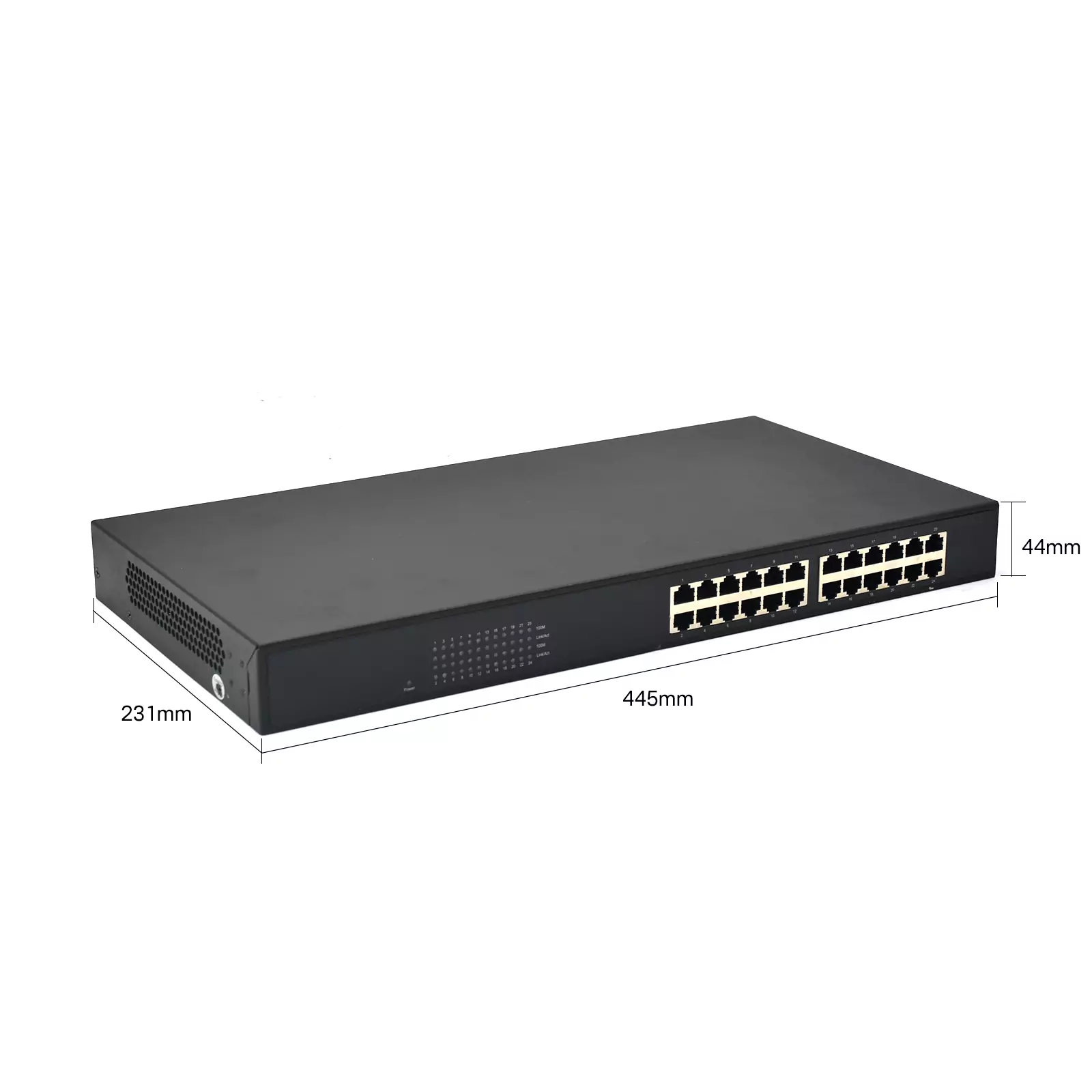 size: SF24-R | Fast ethernet 24 port rack mount ethernet switch