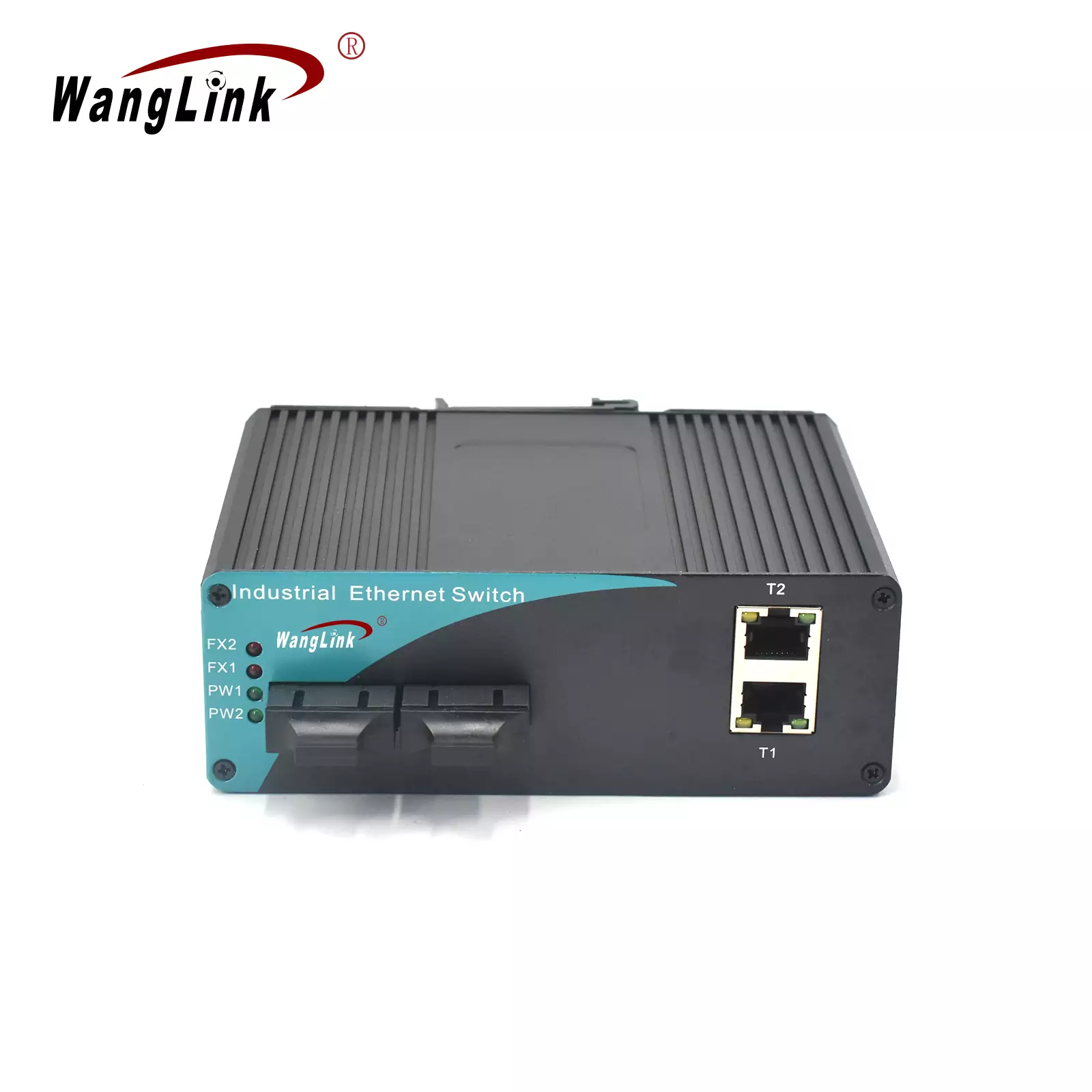 ISG202 | Gigabit unmanaged din mount ethernet switch 2 Port 2 SFP/LC/SC/FC/ST