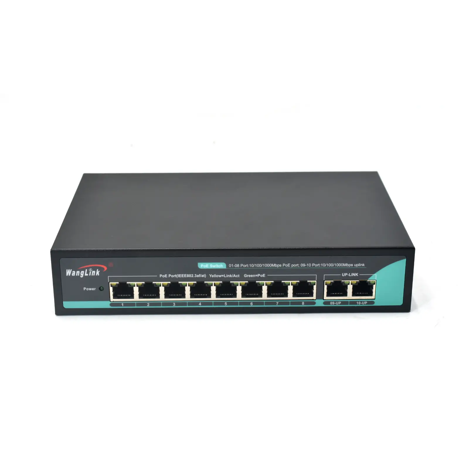 SG82P | Unmanaged 8 port gigabit ethernet switch poe with 2 Uplink