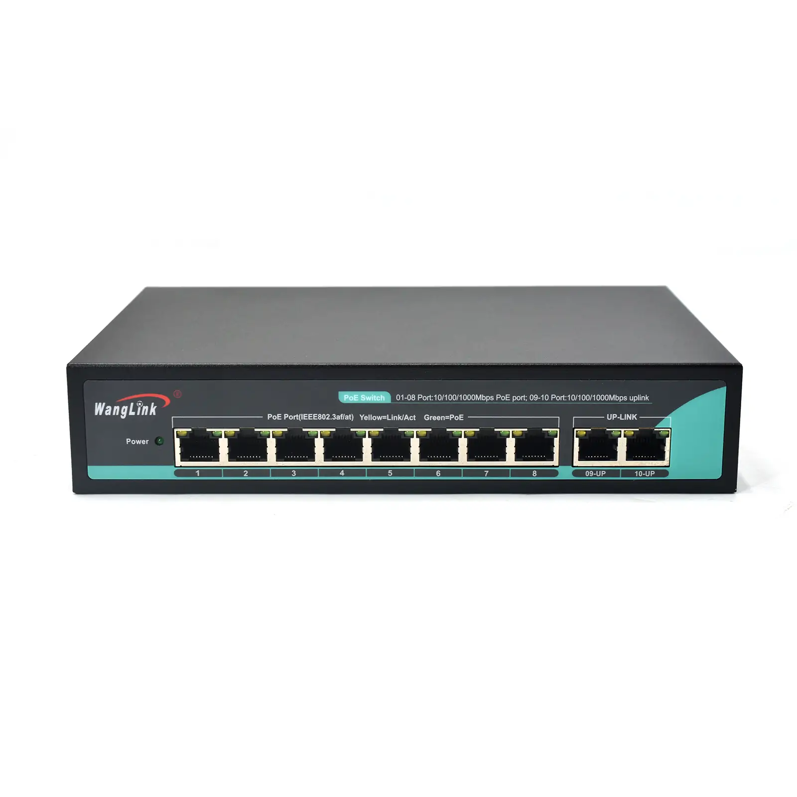 SG82P | 8 port poe gigabit switch 2 Uplink