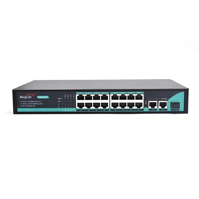 SL1621P | Gigabit 16 port poe network switch 2 Uplink 1 SFP/LC/SC/FC/ST