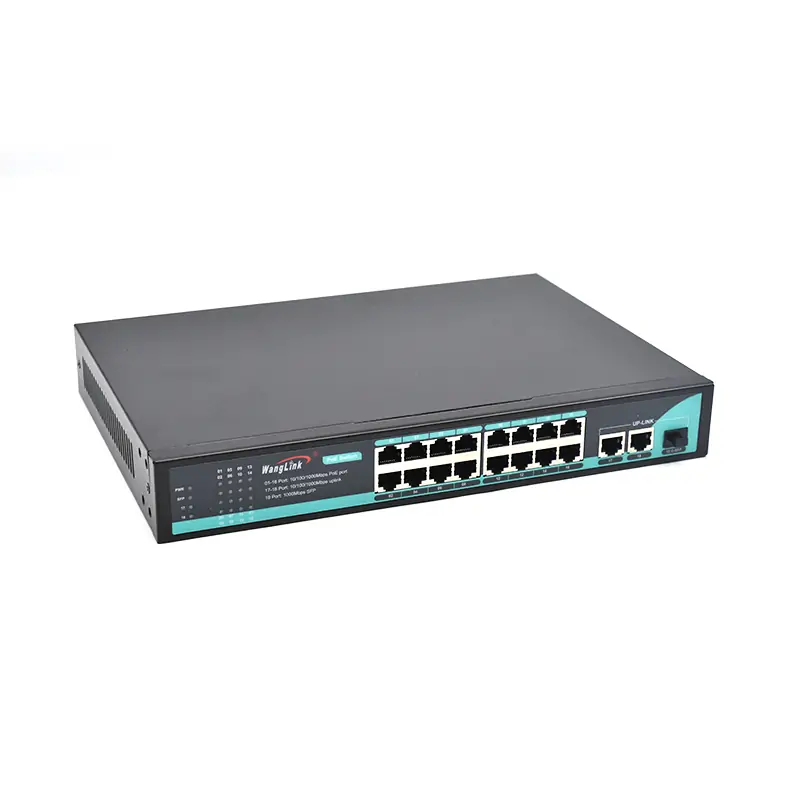 gallery: SG1621P | Gigabit unmanaged poe ethernet switch 16 port 2 uplink 1 sfp/sc/lc/fc/st