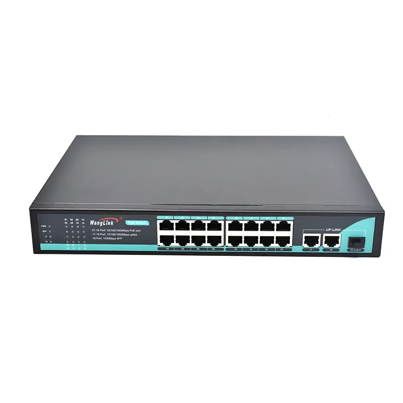 gallery: SG1621P | Gigabit unmanaged poe ethernet switch 16 port 2 uplink 1 sfp/sc/lc/fc/st