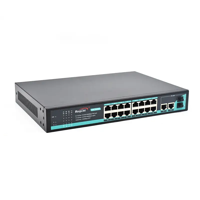 gallery: main image: SG1622P | Gigabit unmanaged switch poe 16 port 2 uplink 2 sfp/lc/sc/fc/st