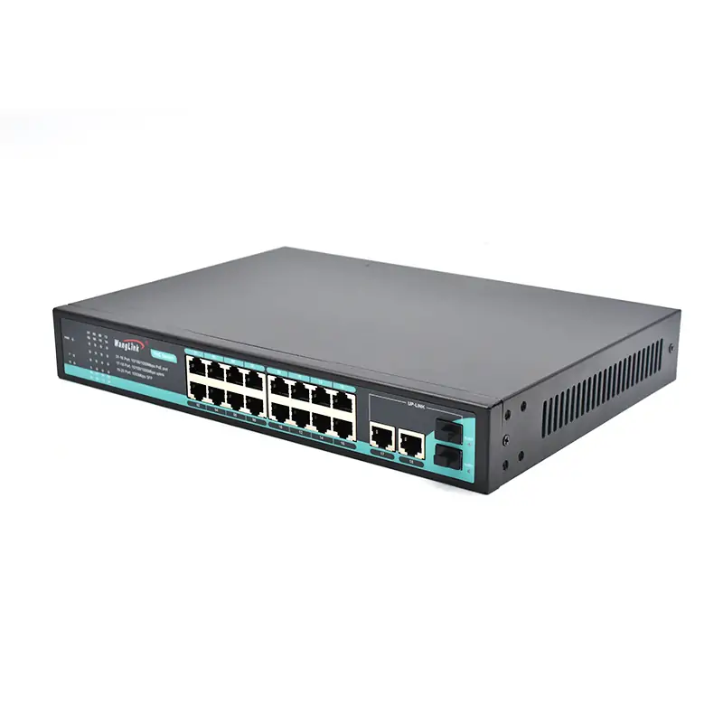 gallery: main image: SG1622P | Gigabit unmanaged switch poe 16 port 2 uplink 2 sfp/lc/sc/fc/st