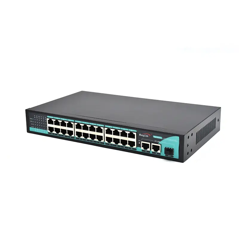 GALLERY: SL2421P | Unmanaged poe 24 port 10/100mbps 2 Gigabit uplink 1 SFP