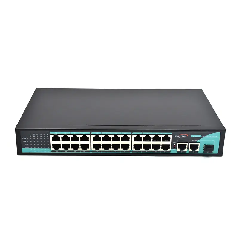 GALLERY: SL2421P | Unmanaged poe 24 port 10/100mbps 2 Gigabit uplink 1 SFP