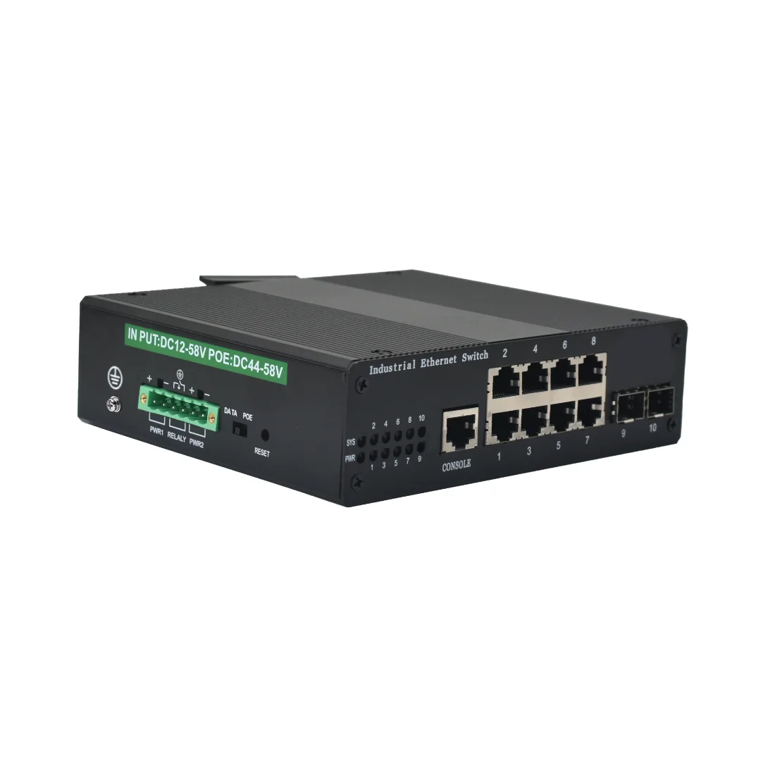 ISG802MP-BT | Support BT Gigabit Managed Industrial Poe++ Switch 8 Port 2 SFP