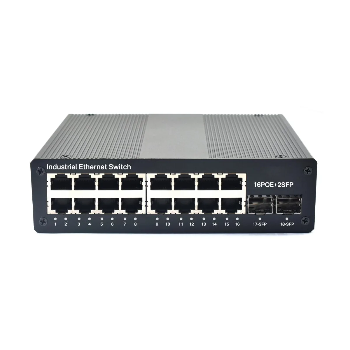 ISG1602P | Industrial PoE Switch 16 Port 2 SFP/SC/LC/FC/ST