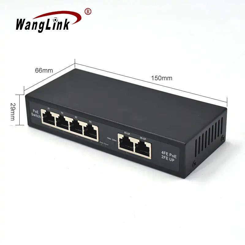 size:SF42NP | Unmanaged non-standard poe ethernet switch 4 port 2 uplink