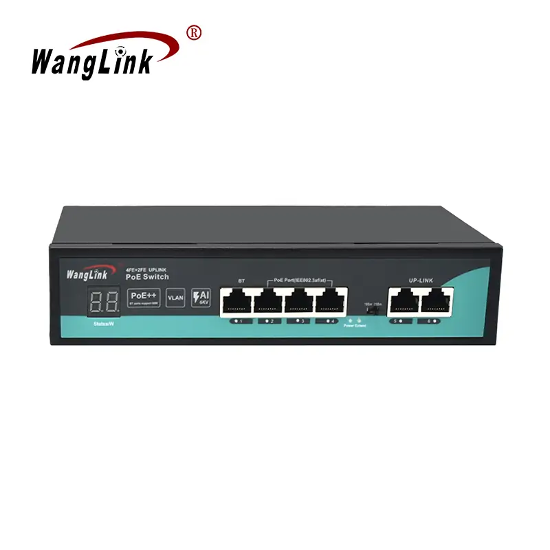 MAIN IMAGE:SF42P-V2 | Fast ethernet switch poe 4 ports with 2 uplink