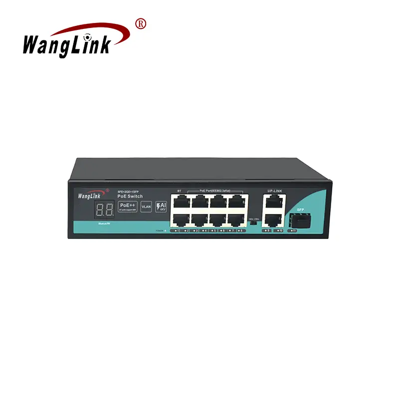 SL821P-V2 | Fast ethernet Unmanaged 8 ports poe switch 2 gigabit uplink 1 SFP