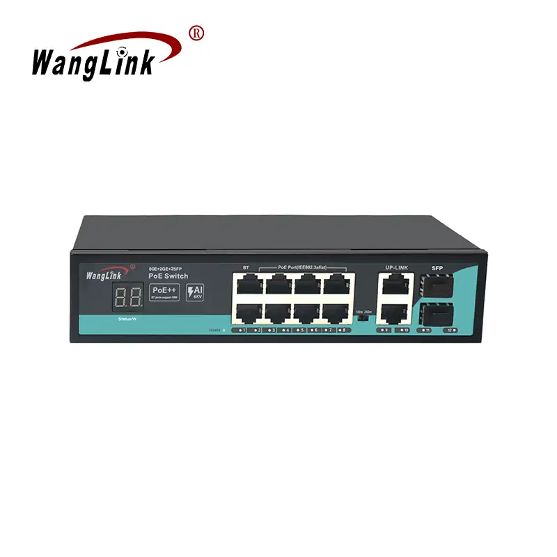 SG822P-V2 | Unmanaged poe switch gigabit 8 port 2 Uplink 2 SFP