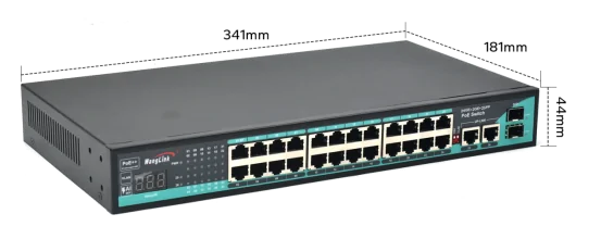 SG2422P-V2 | Unmanaged Gigabit 24 port poe network switch 2 uplink 2 SFP