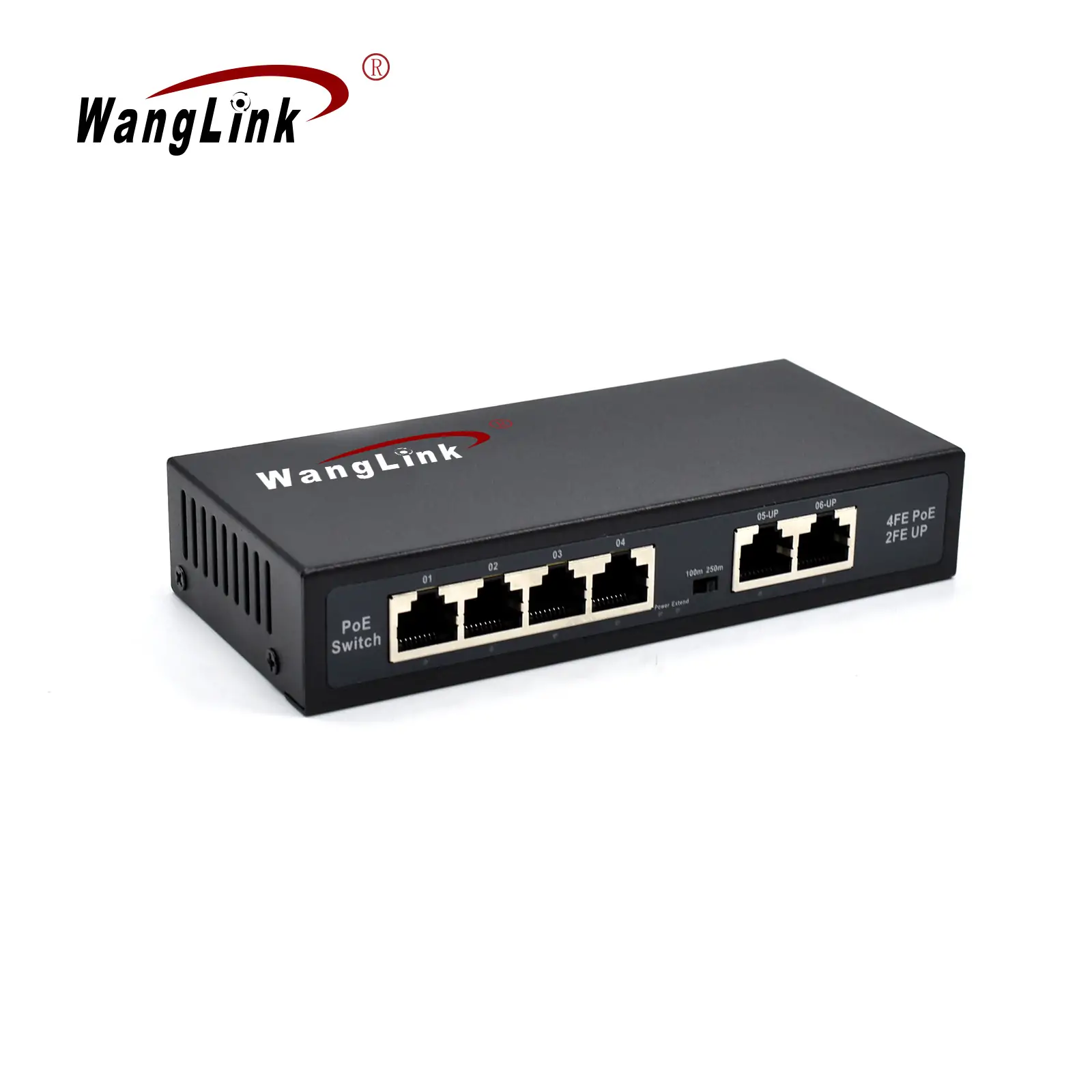 SF42P-E | Unmanaged Fast ethernet 4 poe switch with 2 uplink port