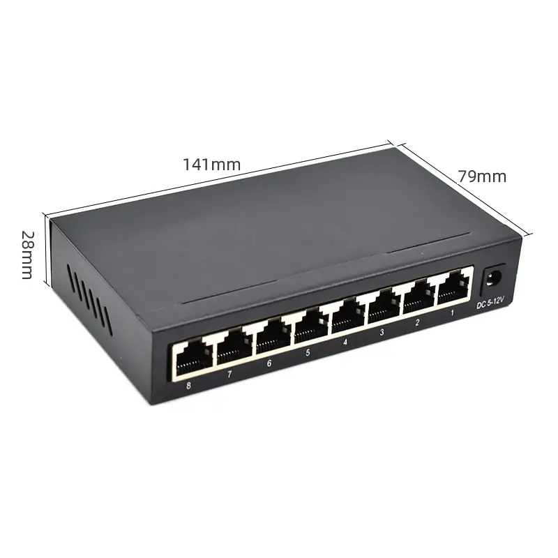 Product size: SG08T | Unmanaged switch ethernet gigabit 8 ports