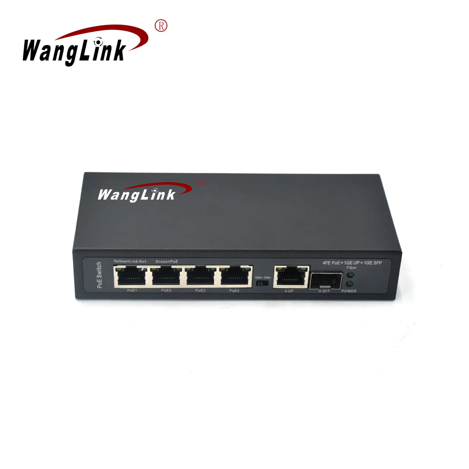 gallery: SL411P-E | Unmanaged Fast ethernet 4 port poe switch for cctv with Gigabit uplink sfp