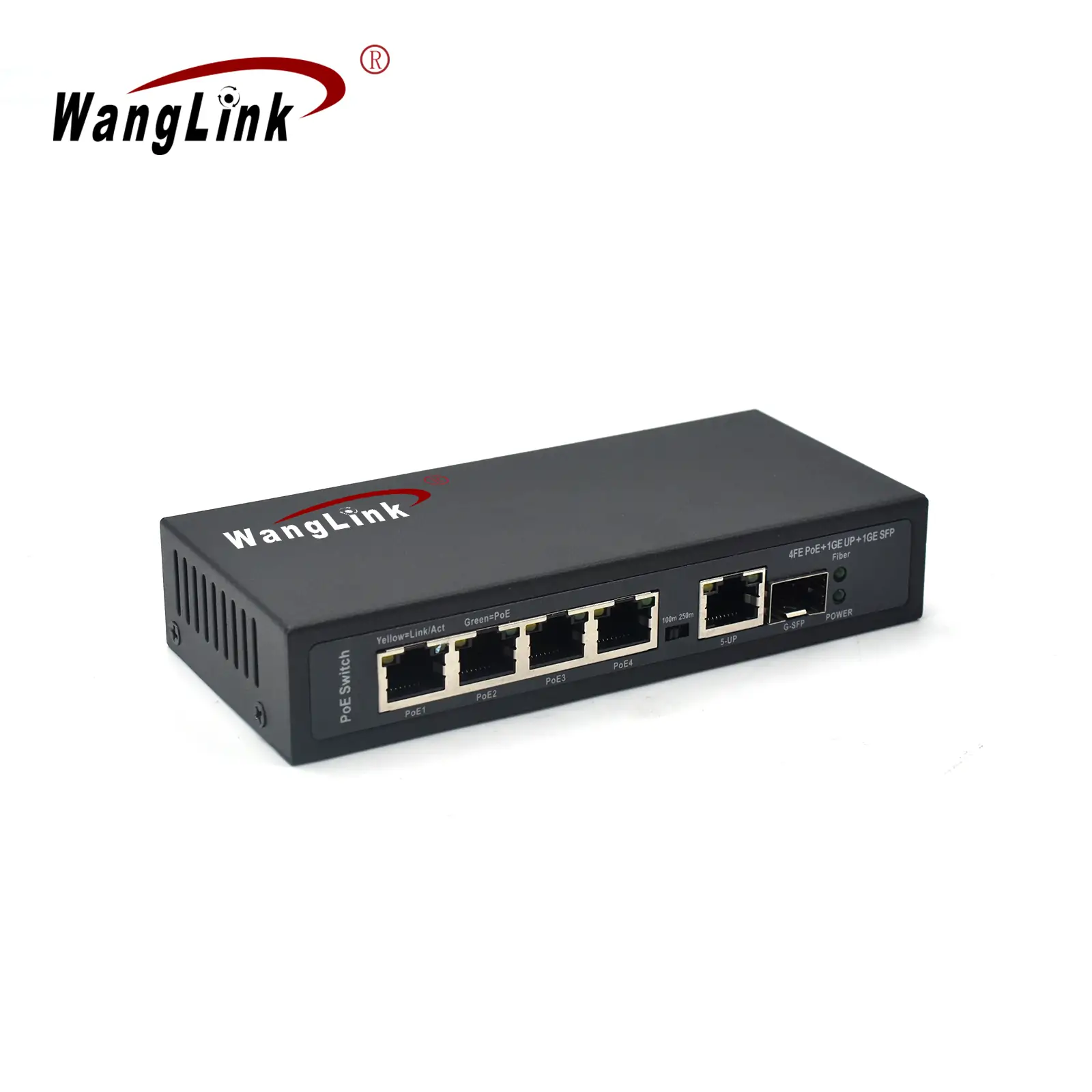 gallery: SL411P-E | Unmanaged Fast ethernet 4 port poe switch for cctv with Gigabit uplink sfp