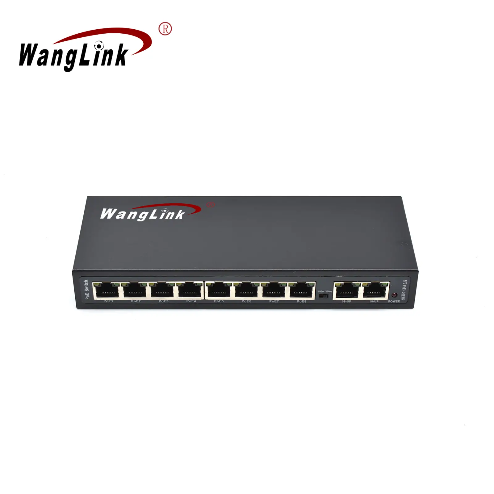 Product gallery: SL82P-E | Unmanaged Fast ethernet switch poe 8 ports with 2 Gigabit uplink