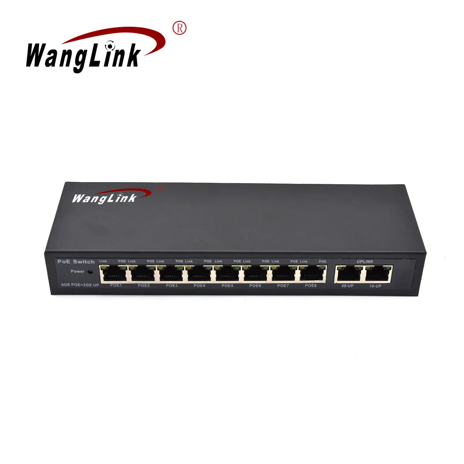 Product gallery: SG82P-E | Unmanaged 8-port gigabit ethernet poe switch 2 Uplink