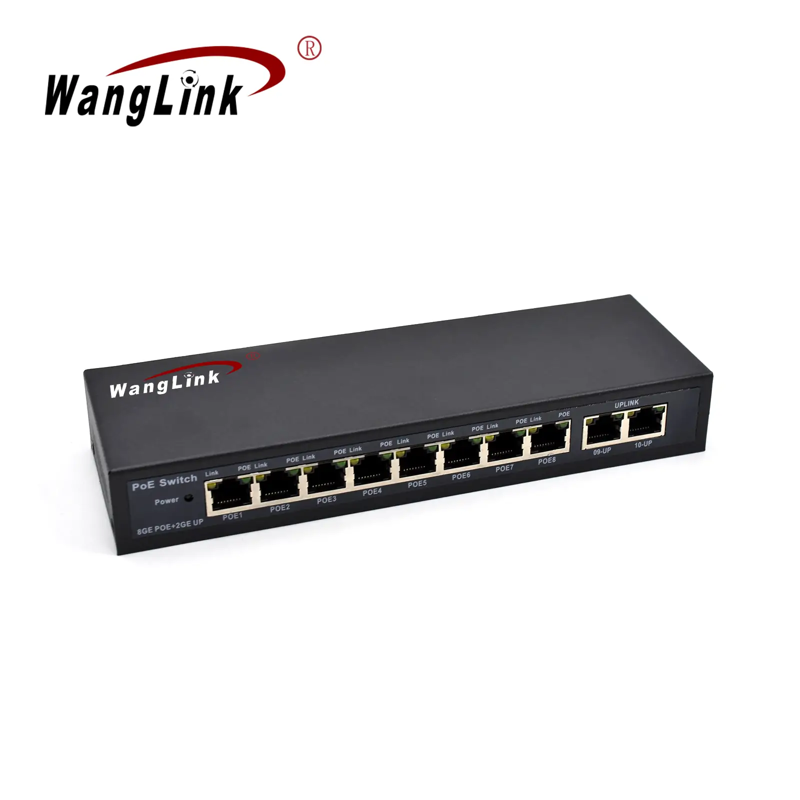 Product gallery: SG82P-E | Unmanaged 8-port gigabit ethernet poe switch 2 Uplink