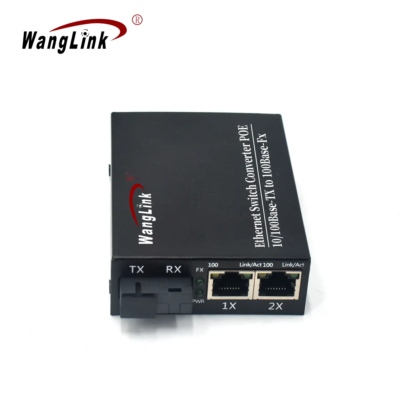 CF201P | 10/100Mbps 2 RJ45 1 Fiber port poe fiber media converter