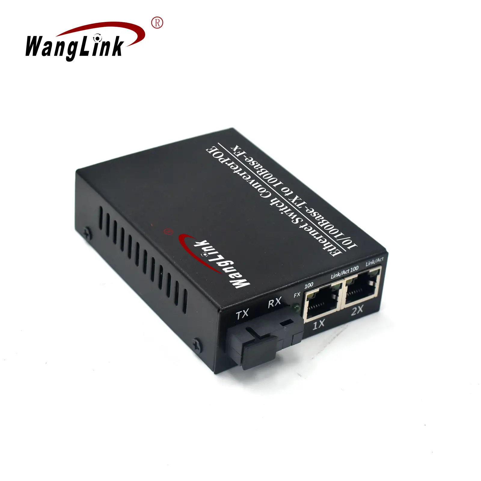 Product gallery: CF201P | 10/100Mbps 2 RJ45 1 Fiber port poe fiber media converter