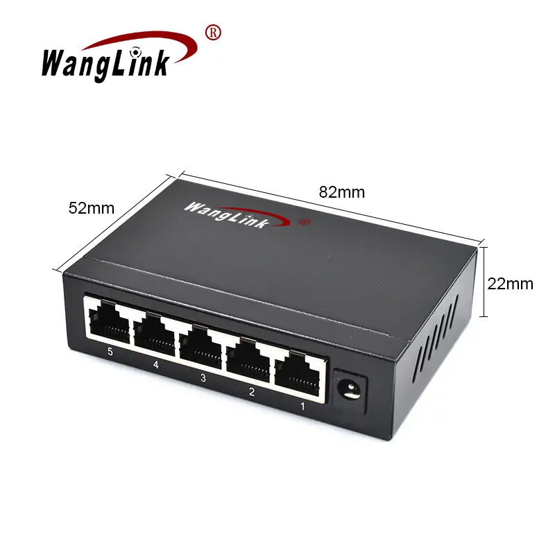 Product size: SG05T | Gigabit unmanaged five port ethernet switch